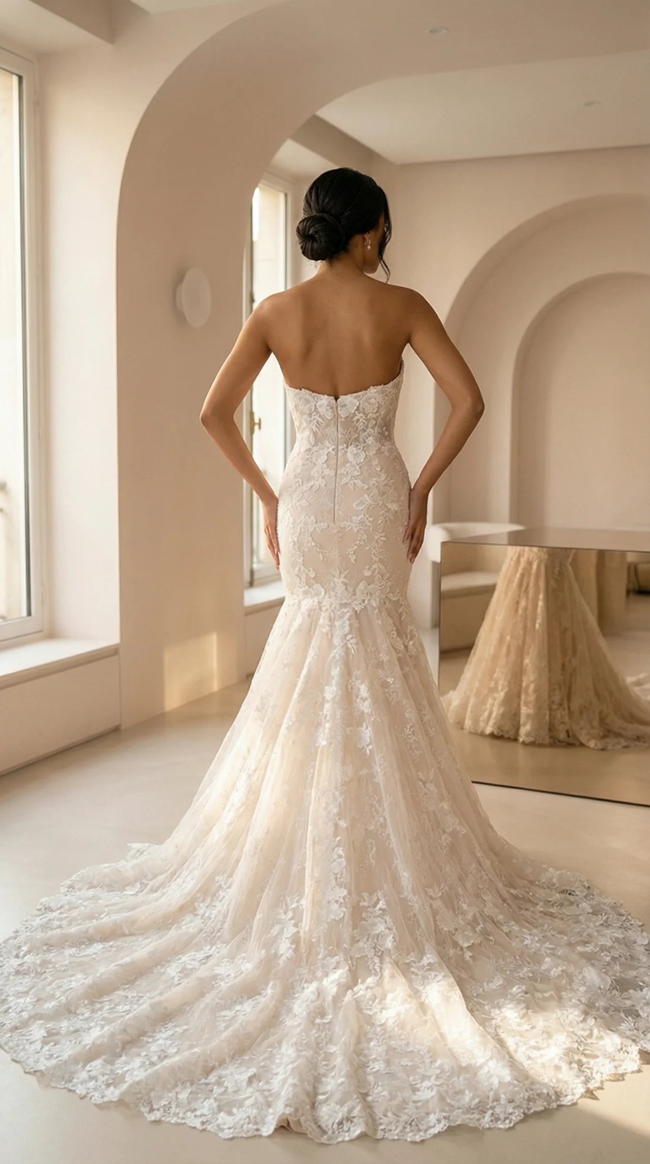 Robe de Mariée Sirène en Dentelle