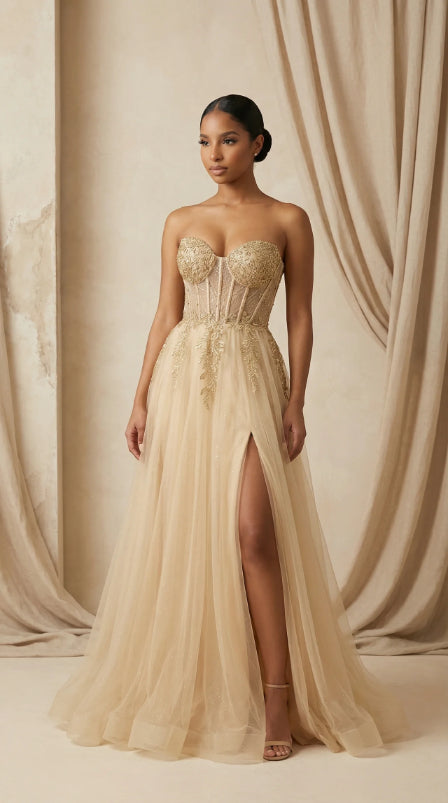 Robe Couture Champagne